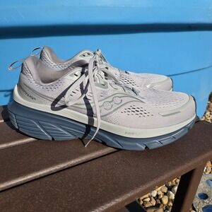 Saucony Mens Guide 18 S20998-210 Gray Running Shoes Sneakers Size 10.5